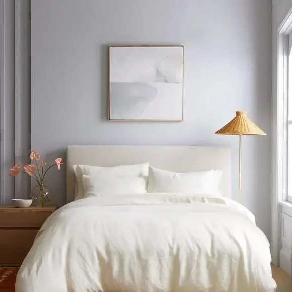 Quince European Linen Duvet Cover Ivory Size Queen/Full - Picture 3 of 7